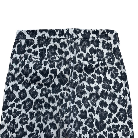 J. Crew Martie Slim Crop Pants in Leopard Stretch Cotton US 2 - Picture 6 of 7